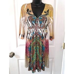 R. Rouge rhinestone dress